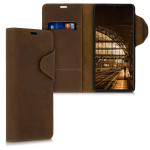 Kalibri Δερμάτινη Suede Θήκη - Πορτοφόλι Samsung Galaxy S10 Lite - Brown (51443.05)