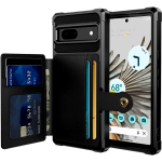 HappyCase 3 σε 1 - Θήκη Σιλικόνης με Ενσωματωμένο PU Πορτοφόλι - Google Pixel 7a - Black (8719246391507) 