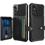 HappyCase 3 σε 1 - Θήκη Σιλικόνης με Ενσωματωμένο PU Πορτοφόλι - Samsung Galaxy A25 - Black (8719246409219) 
