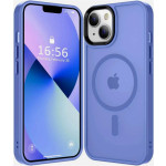 HappyCase Ημιδιάφανη Σκληρή Θήκη MagSafe - Apple iPhone 15 Plus - Matte Blue (8719246415265)