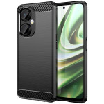 HappyCase Θήκη Σιλικόνης Brushed - OnePlus Nord CE 3 Lite - Black (8719246408564)