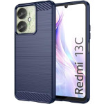 HappyCase Θήκη Σιλικόνης Brushed - Xiaomi Redmi 13C / Poco C65 - Blue (8719246441189)