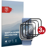Hybrid Glass Apple Watch 9 / 8 / 7 41mm Rosso Watch Screen Protector Αντιχαρακτικό Προστατευτικό Υβριδικό Οθόνης 3 Τεμάχια - Black (8719246461125)