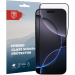 Hybrid Glass iPhone 16 Pro Max Rosso FullFace Αντιχαρακτικό Υβριδικό Προστατευτικό Οθόνης - Black (8719246461095)