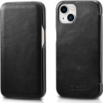 iCarer Vintage Series Curved Edge - Δερμάτινη Θήκη Apple iPhone 13 mini - Black (RIX1301-BK)