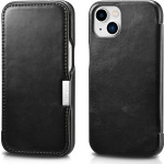 iCarer Vintage Series Side-Open Δερμάτινη Θήκη Apple iPhone 13 mini - Black (RIX1305-BK)