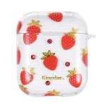 Kingxbar Σκληρή Swarovski Θήκη Apple Airpods 2nd Gen / 1st Gen - Strawberry (51837)