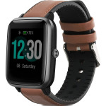 KW Δερμάτινο Λουράκι (22mm) με Σιλικόνη - Willful Fitnesstracker / Smartwatch - Brown / Black (58186.05)