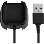 KW Καλώδιο Φόρτισης USB - Fitbit Versa 2  - 93cm - Black (57117.01)