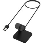 KW Καλώδιο Φόρτισης USB με Βάση Στήριξης  - Xiaomi Mi Band 7 / 7 NFC / Band 6 / Band 5 - 100cm - Black (59863.01)