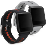 KW Λουράκι Σιλικόνης (20mm) Huami Amazfit Bip / Bip S / Bip S Lite - 2 Τεμάχια - Black / Orange / Grey / Black (57497.03)
