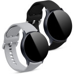 KW Λουράκι Σιλικόνης Samsung Galaxy Watch Active 2 (44mm/40mm) - 2 Τεμάχια - Grey / Black (56652.22)