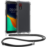 KWmobile Διάφανη Θήκη Σιλικόνης με Λουράκι Λαιμού - Samsung Galaxy Xcover 5 - Transparent (57721.03)
