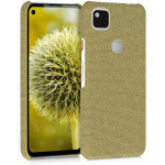 KWmobile Σκληρή Υφασμάτινη Θήκη Cloth - Google Pixel 4a - Yellow (52048.06)