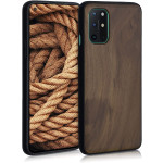 KWmobile Σκληρή Ξύλινη Θήκη με TPU Bumper OnePlus 8T - Dark Brown (54192.18)