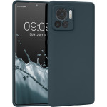 KWmobile Soft Flexible Rubber Cover - Θήκη Σιλικόνης Motorola Edge 30 Ultra - Dark Slate (60071.202)