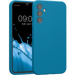 KWmobile Soft Flexible Rubber Cover - Θήκη Σιλικόνης Samsung Galaxy A34 με Πλαίσιο Κάμερας - Caribbean Blue (60807.224)