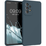 KWmobile Soft Flexible Rubber Cover - Θήκη Σιλικόνης Samsung Galaxy A53 5G - Dark Slate (57835.202)