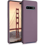 KWmobile Soft Flexible Rubber Cover - Θήκη Σιλικόνης Samsung Galaxy S10 Plus - Grape Purple (49028.181)