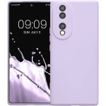 KWmobile Soft Slim Flexible Rubber Cover with Camera Protector - Θήκη Σιλικόνης Honor 70 με Πλαίσιο Κάμερας - Lavender (59905.108)
