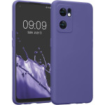 KWmobile Soft Slim Flexible Rubber Cover with Camera Protector - Θήκη Σιλικόνης Oppo Find X5 Lite με Πλαίσιο Κάμερας - Blue Violet (57633.234)