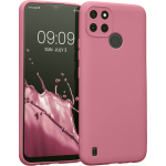 KWmobile Soft Slim Flexible Rubber Cover with Camera Protector - Θήκη Σιλικόνης Realme C21Y / C25Y με Πλαίσιο Κάμερας - Dark Rose (57576.167)