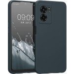KWmobile Soft Slim Flexible Rubber Cover with Camera Protector - Θήκη Σιλικόνης Realme Narzo 50 5G με Πλαίσιο Κάμερας - Dark Slate (59618.202)