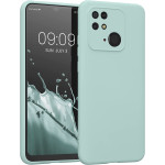 KWmobile Soft Slim Flexible Rubber Cover with Camera Protector - Θήκη Σιλικόνης Xiaomi Redmi 10C με Πλαίσιο Κάμερας - Cool Mint (59229.200)