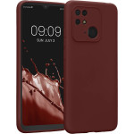 KWmobile Soft Slim Flexible Rubber Cover with Camera Protector - Θήκη Σιλικόνης Xiaomi Redmi 10C με Πλαίσιο Κάμερας - Bordeaux Violet (59229.187)