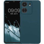 KWmobile Soft Slim Flexible Rubber Cover with Camera Protector - Θήκη Σιλικόνης Xiaomi Redmi 13C 4G / Poco C65 με Πλαίσιο Κάμερας - Teal Matte (KWM000020KN004C)