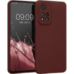 KWmobile Soft Slim Flexible Rubber Cover with Camera Protector - Θήκη Σιλικόνης Xiaomi Redmi Note 11 Pro Plus 5G με Πλαίσιο Κάμερας - Bordeaux Violet (58097.187)