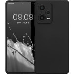 KWmobile Soft Slim Flexible Rubber Cover with Camera Protector - Θήκη Σιλικόνης Xiaomi Redmi Note 12 Pro 5G με Πλαίσιο Κάμερας - Black (60733.01)