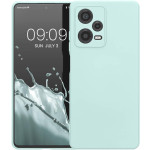 KWmobile Soft Slim Flexible Rubber Cover with Camera Protector - Θήκη Σιλικόνης Xiaomi Redmi Note 12 Pro 5G με Πλαίσιο Κάμερας - Cool Mint (60733.200)