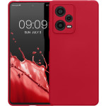 KWmobile Soft Slim Flexible Rubber Cover with Camera Protector - Θήκη Σιλικόνης Xiaomi Redmi Note 12 Pro 5G με Πλαίσιο Κάμερας - Sweet Cherry (60733.229)