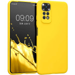 KWmobile Soft Slim Flexible Rubber Cover with Camera Protector - Θήκη Σιλικόνης Xiaomi Redmi Note 11 / 11S με Πλαίσιο Κάμερας - Radiant Yellow (57918.165)
