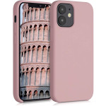 KWmobile Θήκη Σιλικόνης Apple iPhone 12 mini - Soft Flexible Rubber Cover - Rose Tan (52640.193)