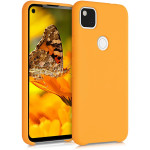 KWmobile Θήκη Σιλικόνης Google Pixel 4a - Soft Flexible Rubber Cover - Saffron Yellow (52549.180)