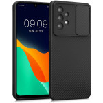 KWmobile Θήκη Σιλικόνης με Κάλυμμα για την Κάμερα Samsung Galaxy A33 5G - Black (58238.01)