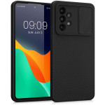 KWmobile Θήκη Σιλικόνης με Κάλυμμα για την Κάμερα Samsung Galaxy A53 5G - Black (58239.01)