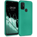 KWmobile Θήκη Σιλικόνης Motorola Moto G30 / Moto G20 / Moto G10 - Metallic Turquoise (56073.128)