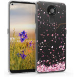 KWmobile Θήκη Σιλικόνης Nokia 3.4 - Cherry Blossoms / Pink / Dark Brown / Transparent (55164.01)