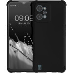 KWmobile Θήκη Σιλικόνης Realme C31 με Πλαίσιο Κάμερας και TPU Bumper - Black Matte (60002.47)