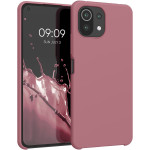 KWmobile Θήκη Σιλικόνης Xiaomi 11 Lite 5G NE / Mi 11 Lite - Soft Flexible Rubber Cover - Dark Rose (54730.167) 
