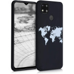 KWmobile Θήκη Σιλικόνης Xiaomi Redmi 9C - Travel Outline / White / Black (52851.02)