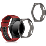 KW Θήκη Σιλικόνης Huawei Watch GT 2e - Black / Transparent - 2 Τεμάχια (52670.02)