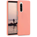 KW Θήκη Σιλικόνης Sony Xperia 5 - Rose Gold Matte (50151.89)
