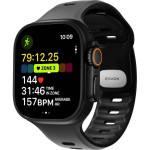 Λουράκι Apple Watch Ultra/SE/11/10/9/8/7/6/5/4 (49/46/45/44mm) Nomad Tempo Band Αδιάβροχο FKM & Αλουμίνιο - Black (NM011482858)