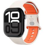 Λουράκι Apple Watch Ultra2/Ultra1/SE/10/9/8/7/6/5/4 (49/46/45/44mm) Spigen Nano Pop από Premium Σιλικόνη - Orange Beige (AMP09323)
