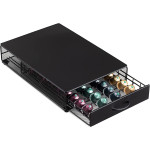 Navaris Vertuo Coffee Capsule Drawer - Συρτάρι για 40 Κάψουλες Nespresso Vertuo / Βάση για Καφετιέρα - Black (57478.01)