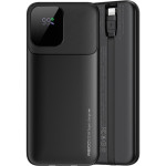 PowerBank Recci RPB-P67 με Πιστοποίηση CCC / CE & Θύρες 1 x Type-C / 2 x USB-A & Ενσωματωμένα Καλώδια 1 x Type-C / 1 x Lightning 22.5W 10.000mAh - Black (6955482534694)